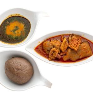 Amala & Ewedu & Beef