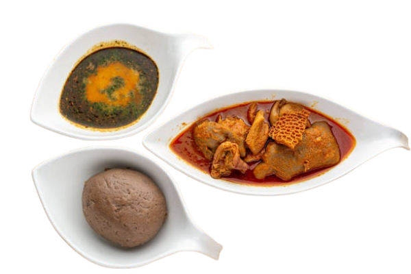 Amala & Ewedu & Beef