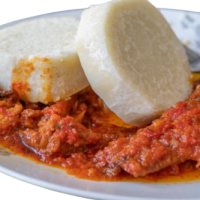 Boiled Yam and Egg Sauce