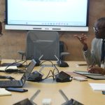 Prof Christian Happi, Prof Folarin and the Representatives of Clinton Health Access Initiative (CHAI)