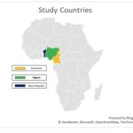 Africa Map with a focus on West Africa and Central Africa